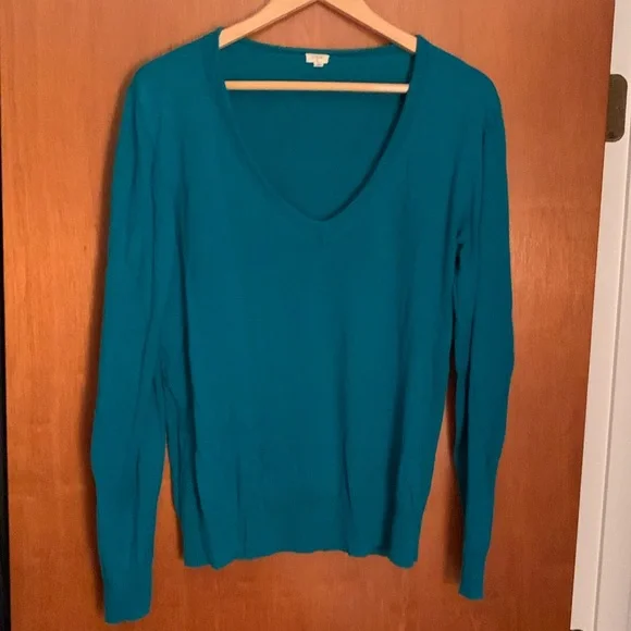 Cotton v-neck sweater - Picture 1 of 1